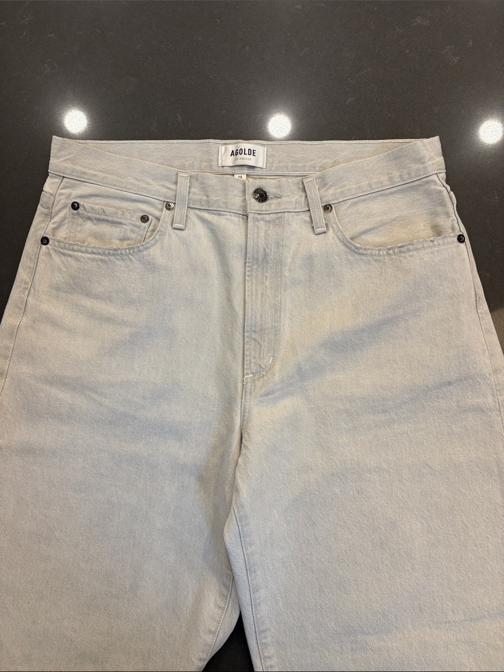 AGOLDE Ballon Jean in Pale Grey - Picture 6 of 11